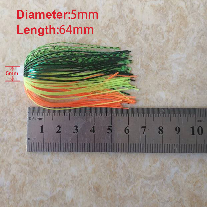 5 pcs/lot 88 Strands 64mm Sili - đánh giá và giá Fishing Lure Buzzbait