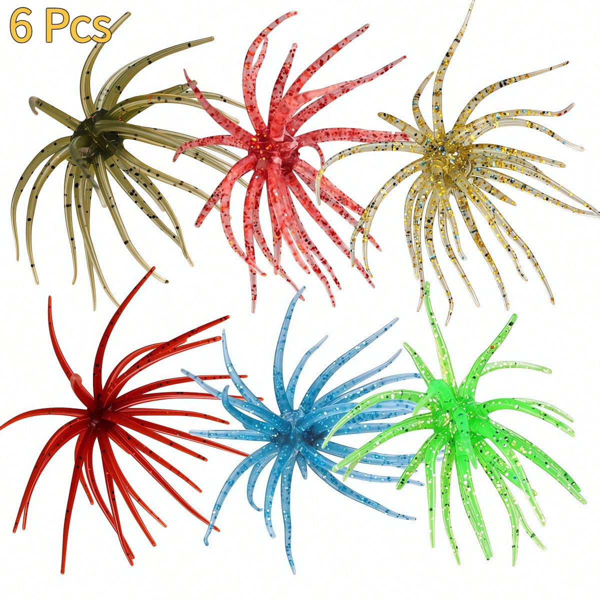 6Pcs Fishing Sea Urchin Soft L - đánh giá và giá Fishing Lure Topwater
