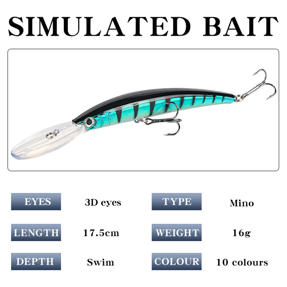 Long Tongue Minnow Fishing Lur - đánh giá và giá Fishing Lure Jerkbait
