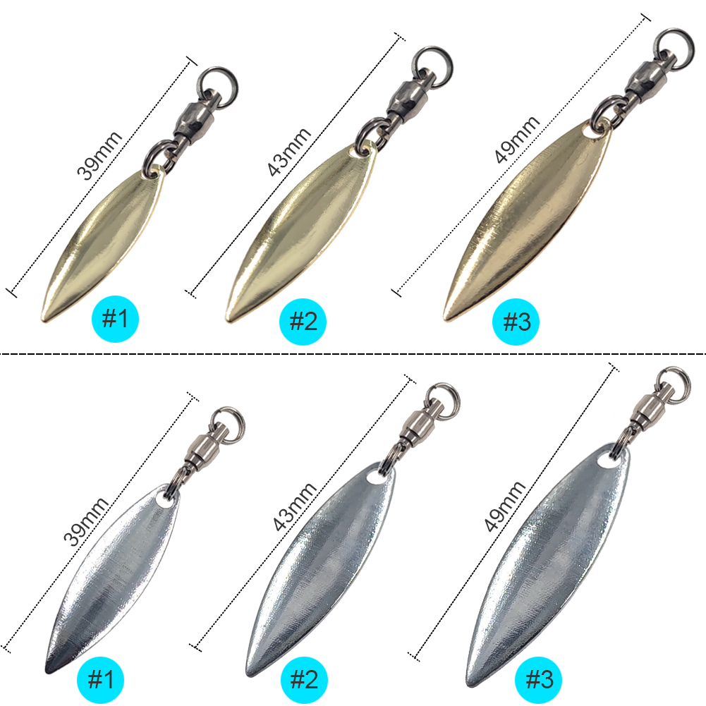 10pcs Willowleaf Blades Spinne - đánh giá và giá Fishing Lure Buzzbait